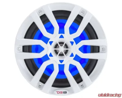 DS18 HYDRO White 300 Watts 6.5" 2-Way Marine Speakers with Integrated RGB LED Lights - NXL-6