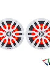 DS18 HYDRO White 300 Watts 6.5" 2-Way Marine Speakers with Integrated RGB LED Lights                                     - NXL-6 - Image 4