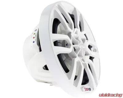 DS18 HYDRO White 300 Watts 6.5" 2-Way Marine Speakers with Integrated RGB LED Lights - NXL-6
