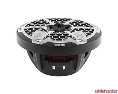 DS18 HYDRO Black 375 Watts 8" 2-Way Marine Speakers with Integrated RGB LED Lights - NXL-8M/BK
