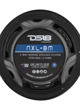 DS18 HYDRO Black 375 Watts 8" 2-Way Marine Speakers with Integrated RGB LED Lights                                     - NXL-8M/BK - Image 5