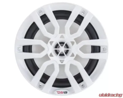 DS18 HYDRO White 375 Watts 8" 2-Way Marine Speakers with Integrated RGB LED Lights - NXL-8
