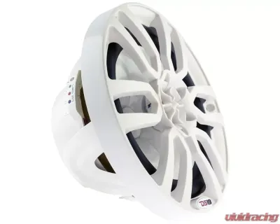 DS18 HYDRO White 375 Watts 8" 2-Way Marine Speakers with Integrated RGB LED Lights - NXL-8