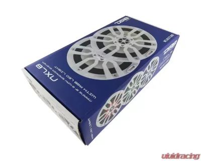 DS18 HYDRO White 375 Watts 8" 2-Way Marine Speakers with Integrated RGB LED Lights - NXL-8