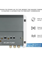 DS18 NXL 5-Channel Full-Range Class D IPX5 Marine and Powersports Amplifier 4 x 180 @ 4-Ohm and 1 x 600 @ 2-Ohm Watts Rms                                     - NXL-M5 - Image 10