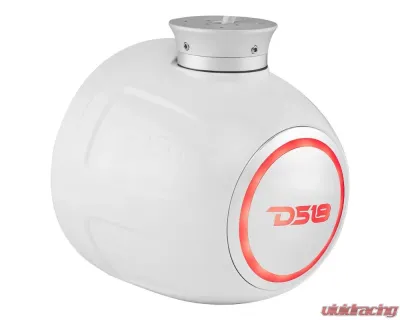 DS18 HYDRO White 6.5" 300 Watts Short Marine Towers with Flat and Pole Mount RGB LED Lights - NXL-PS6W
