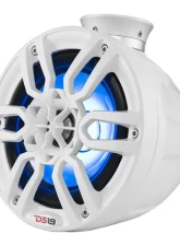 DS18 HYDRO White 6.5" 300 Watts Short Marine Towers with Flat and Pole Mount RGB LED Lights                                     - NXL-PS6W - Image 4