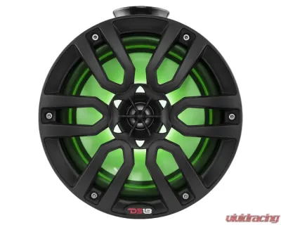 DS18 HYDRO Black 8" 375 Watts Short Marine Towers with Flat and Pole Mount RGB LED Lights - NXL-PS8BK