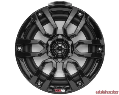 DS18 HYDRO Black 8" 375 Watts Short Marine Towers with Flat and Pole Mount RGB LED Lights - NXL-PS8BK