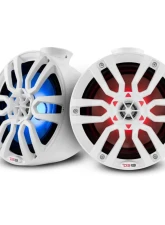 DS18 HYDRO White 8" 375 Watts Short Marine Towers with Flat and Pole Mount RGB LED Lights                                     - NXL-PS8W - Image 5