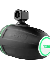 DS18 300 Watts Black Hydro 6.5" Marine Towers with Integrated RGB LED Lights                                     - NXL-X6TP/BK - Image 2