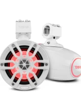 DS18 300 Watts White Hydro 6.5" Marine Towers with Integrated RGB LED Lights                                     - NXL-X6TP/WH - Image 4