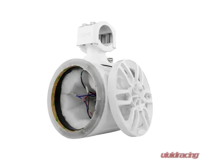 DS18 White Hydro 6.5" Marine Tower with Integrated RGB LED Lights No Speakers - NXL-X6TP/WH.NS