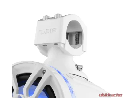 DS18 300 Watts White Hydro 6.5" Marine Towers with Integrated RGB LED Lights - NXL-X6TP/WH