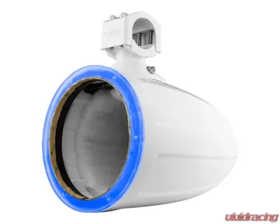 DS18 NXL 8" Marine and Powersports Empty Tower LED RGB Lights -White - NXL-X8TP/WH.NS