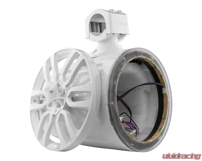 DS18 NXL 8" Marine and Powersports Empty Tower LED RGB Lights -White - NXL-X8TP/WH.NS