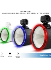 DS18 NXL 8" Marine and Powersports Empty Tower LED RGB Lights -White                                     - NXL-X8TP/WH.NS - Image 9