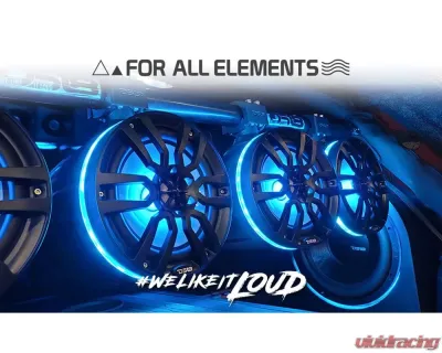 DS18 NXL 8" Marine and Powersports Empty Tower LED RGB Lights -White - NXL-X8TP/WH.NS