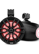 DS18 375 Watts Black Hydro 8" Marine Towers Speaker with Integrated RGB LED Lights                                     - NXL-X8TP/BK - Image 3
