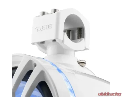 DS18 375 Watts White Hydro 8" Marine Towers with Integrated RGB LED Lights - NXL-X8TP/WH