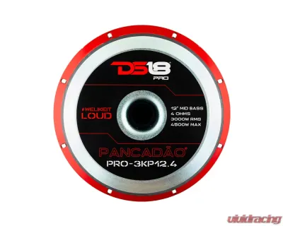 DS18 12" 3000 Watts RMS4-Ohm Mid-Bass Loudspeaker - PRO-3KP12.4