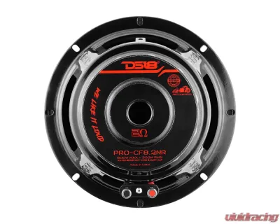 DS18 2-Ohm Pro 8" Carbon Fiber Water resistant Cone Neodymium Mid-Bass Loudspeaker - PRO-CF8.2NR