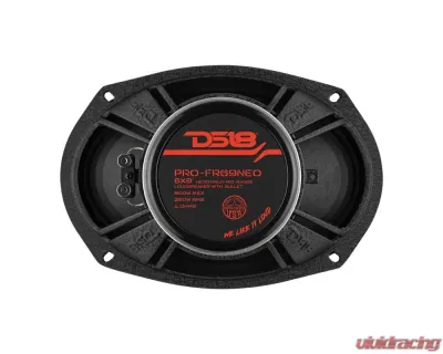 DS18 PRO 6x9" Neodymium Full-Range Loudspeaker with Bullet 500 Watts 4-Ohm with Grill - PRO-FR69NEO