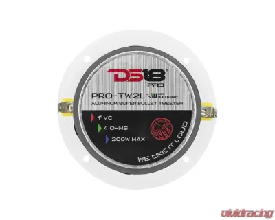 DS18 PRO 240 Watts 4-Ohm 1" VC Aluminum Super Bullet Tweeter - PRO-TW2L