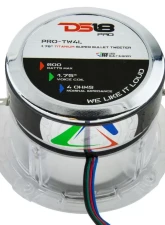 DS18 Pro 560 Watts 4-Ohm 1.75" VC Titanium Super Bullet Tweeter with RGB LED Lights                                     - PRO-TW4L - Image 10
