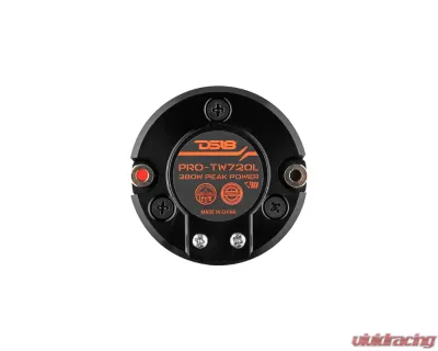DS18 280 Watts 1" Aluminum Voice Coil 4-Ohms 1.6" Shallow High Compression Neodymium Super Bullet Tweeter - PRO-TW720L