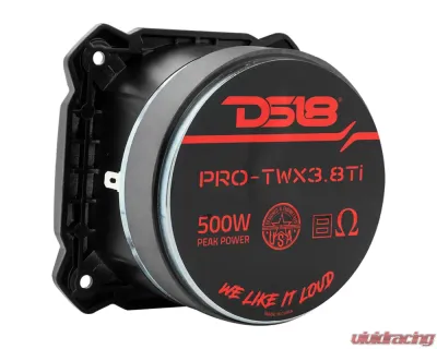 DS18 500 Watts 1.5 Inch Aluminum 8-Ohm PRO 4 Inch Super Bullet Tweeter - PRO-TWX3.8Ti