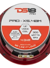 DS18 PRO-X 5.25" 300W Watts 4-Ohm Mid-Range Loudspeaker with Bullet                                     - PRO-X5.4BM - Image 3