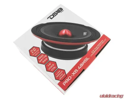 DS18 PRO-X 6.5" 500 Watts 4-Ohm Shallow Mid-Range Loudspeaker with Bullet - PRO-X6.4BMSL