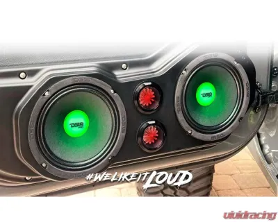 DS18 PRO-X 6.5" Mid-Range Loudspeaker with RGB Light Dust Cap 250 Watts Rms 4-Ohm - PRO-X6.4RGBCAP