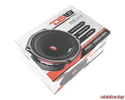 DS18 PRO-X 6X9" 700 Watts 4-Ohm Mid-Range Loudspeaker with Bullet and Grill - PRO-X694BM