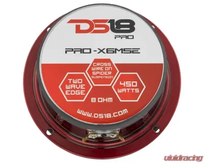 DS18 PRO-X 6.5" 450 Watts 8-Ohm Sealed Back Mid-Range Loudspeaker - PRO-X6MSE