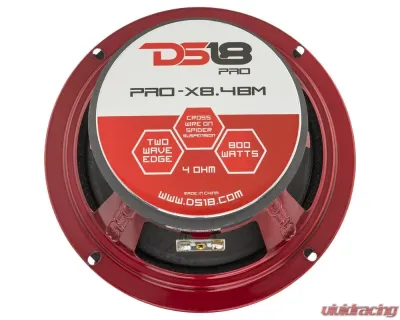 DS18 PRO-X 8" 550 Watts 4-Ohm Mid-Range Loudspeaker with Bullet - PRO-X8.4BM