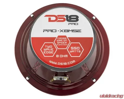 DS18 PRO-X 8" 550 Watts 8-Ohm Sealed Back Mid-Range Loudspeaker - PRO-X8MSE