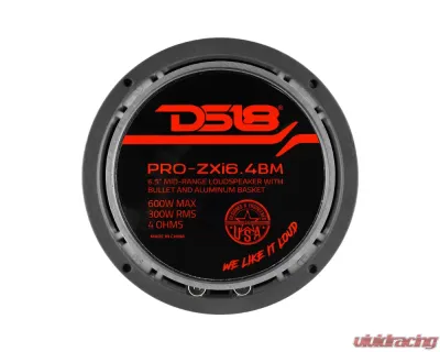 DS18 700 Watts 4-Ohm 6.5" Mid-Range Loudspeaker with Bullet - PRO-ZXI6.4BM