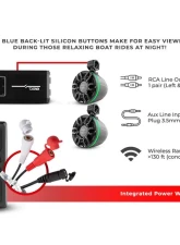 DS18 Marine And Powersports Waterproof Rocker Switch Bluetooth Audio Receiver With Controls                                     - RKS-BT - Image 8