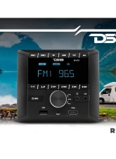 DS18 RV and Trailers Headunit 2.75" LCD screen , 2 Zones, 4 volts Output,HDMI, BT, RDS 4 X 50 Watts                                     - RV.R1 - Image 6