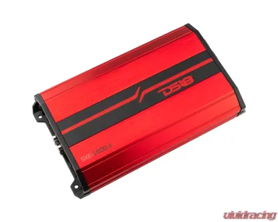 DS18 1200 Watts Red Full-Range Class AB 4-Channel Amplifier - SXE-1200.4/RD