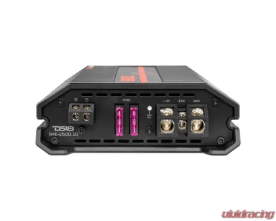 DS18 2500 Watts 1-Ohm Stable Black Class D 1-Channel Monoblock Amplifier - SXE-2500.1D/BK