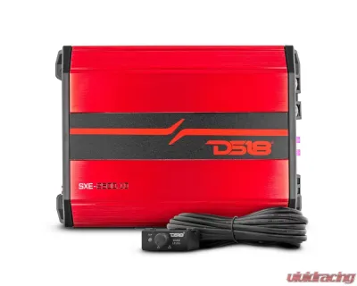 DS18 2500 Watts 1-Ohm Stable Red Class D 1-Channel Monoblock Amplifier - SXE-2500.1D/RD