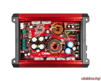 DS18 2500 Watts 1-Ohm Stable Red Class D 1-Channel Monoblock Amplifier - SXE-2500.1D/RD
