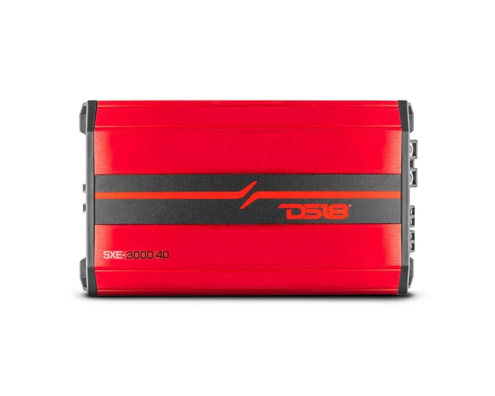 DS18 3000 Watts Red Full-Range Class D 4-Channel Amplifier - SXE-3000.4D/RD