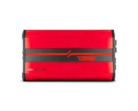 DS18 4000 Watts Red Full-Range Class D 4-Channel Amplifier