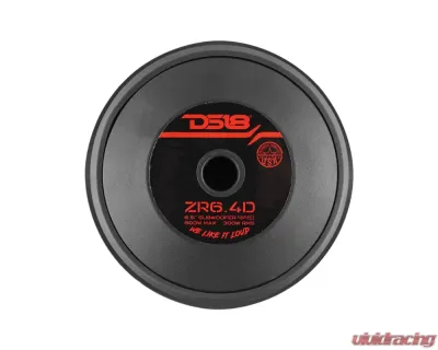 DS18 600 Watts DVC 4-Ohm 6.5" Subwoofer - ZR6.4D
