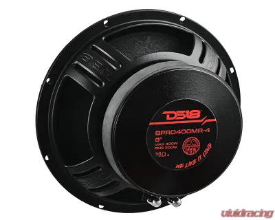 DS18 200 Watts RMS 4-Ohm Pro 8" High Sensitivity Professional Mid-Range Loudspeaker - 8PRO400MR-4
