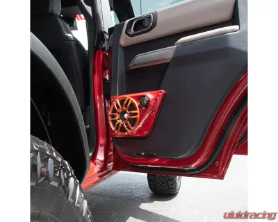 DS18 Back Doors 6.5" Speakers & 2.3" Tweeter Panels Ford Bronco 6th Gen 4 Door - BRO-BD-LR